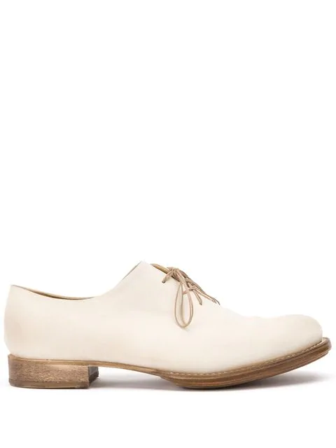 Cherevichkiotvichki Asymmetric Lace Up Shoes In White Modesens