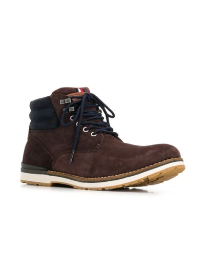 Shop Tommy Hilfiger Ankle Boots In Brown