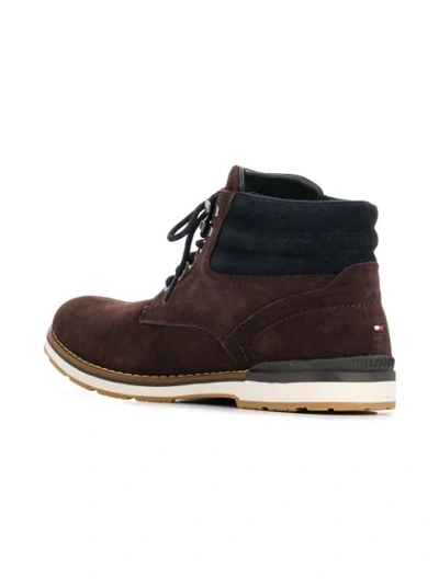 Shop Tommy Hilfiger Ankle Boots In Brown