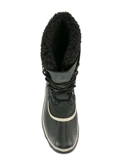 Sorel Cheyanne Ii Shearling-lined Duck Boot In Black
