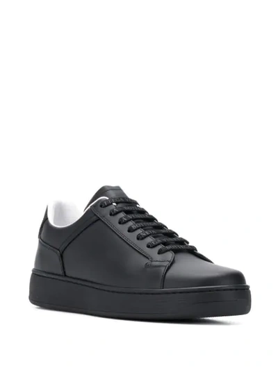 Shop Bottega Veneta Lace-up Low-top Sneakers In Black