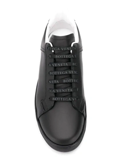 Shop Bottega Veneta Lace-up Low-top Sneakers In Black