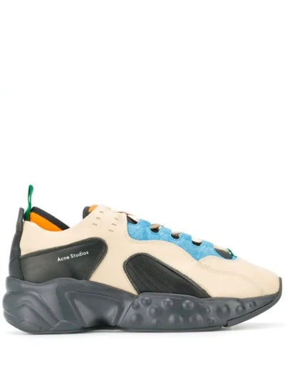 Shop Acne Studios Rockaway Technical Sneakers In Neutrals