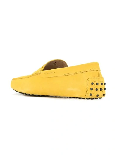 Shop Tod's Gommino Driving Shoes In Yellow
