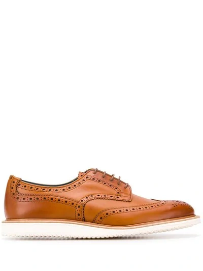 Shop Tricker's Durham Brogues In Brown