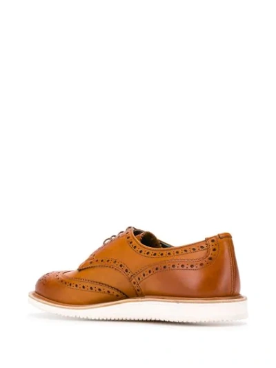 Shop Tricker's Durham Brogues In Brown