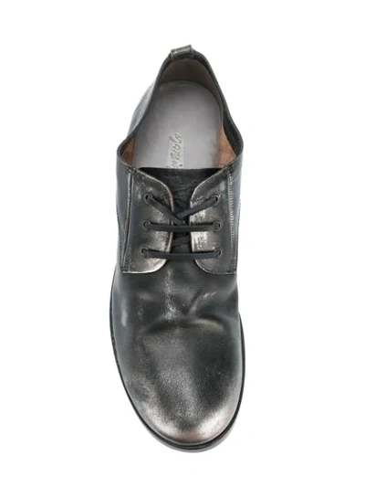 Shop Marsèll Distressed Derby Shoes In Black