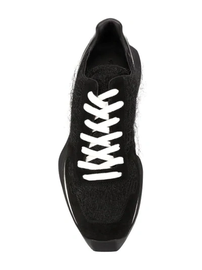 Shop Rick Owens Sneakers Mit Einsätzen In Black