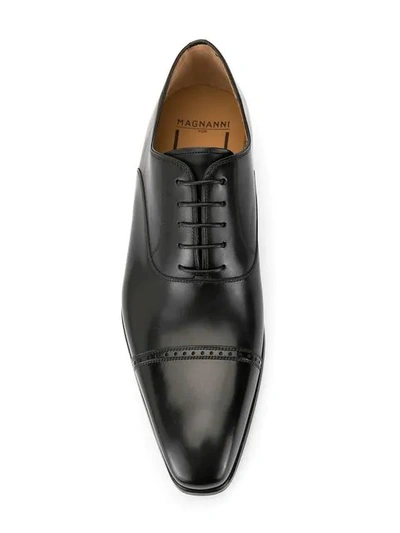 Shop Magnanni Classic Lace-up Shoes In Black
