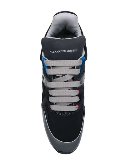 Shop Alexander Mcqueen Runner Sneakers In Black