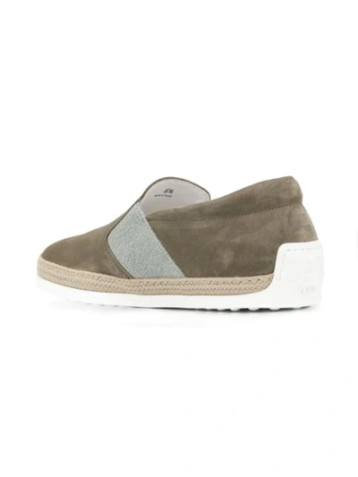 Shop Tod's Slip In Neutrals