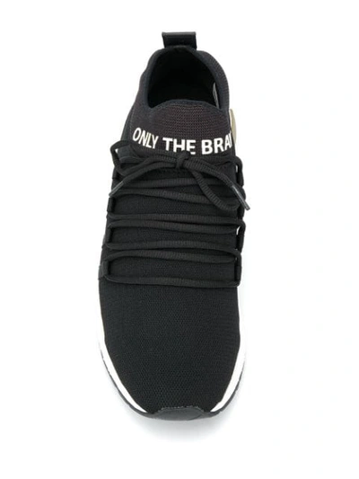 Shop Diesel Slip-on Sneakers In Black