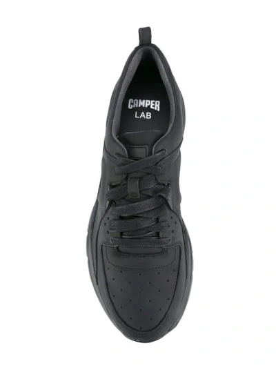 Shop Camper Lace Up Trainers In Black