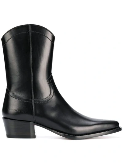 Shop Dsquared2 Ankle Boots In Black