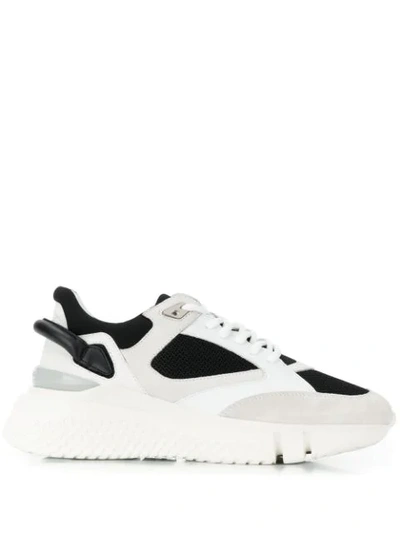 Shop Buscemi Platform Low Top Trainers In White