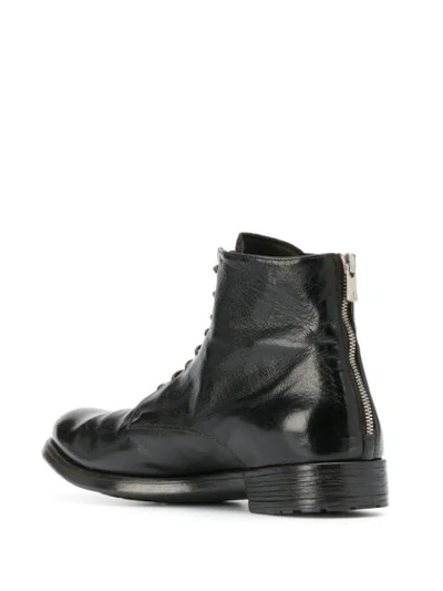 OFFICINE CREATIVE LACE-UP ANKLE BOOTS - 棕色