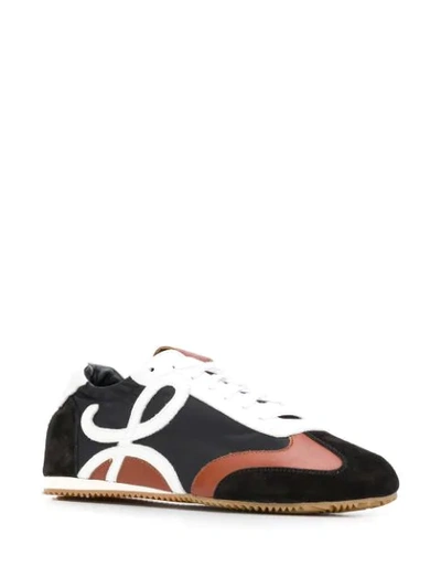 LOEWE LOGO LOW-TOP SNEAKERS - 黑色