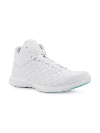 Shop Apl Athletic Propulsion Labs Apl Quilted Lace-up Sneakers - White