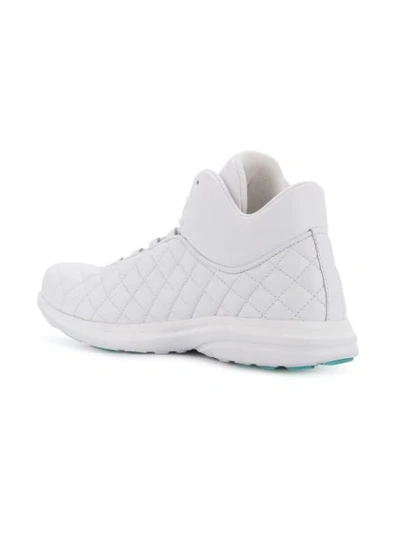 Shop Apl Athletic Propulsion Labs Apl Quilted Lace-up Sneakers - White