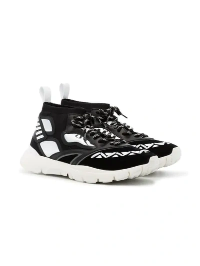 Shop Valentino Heroes Reflex Sneakers In Black