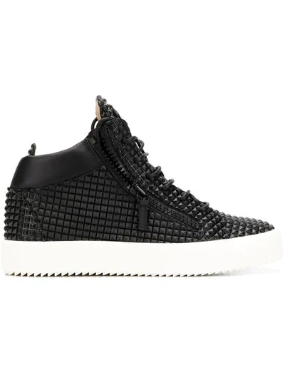 Shop Giuseppe Zanotti Kriss Studs Sneakers In Black