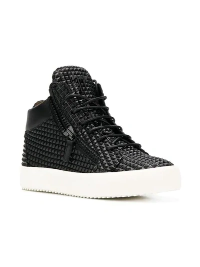 Shop Giuseppe Zanotti Kriss Studs Sneakers In Black