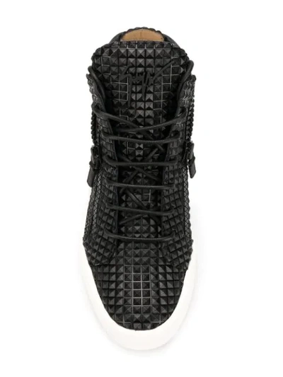 Shop Giuseppe Zanotti Kriss Studs Sneakers In Black