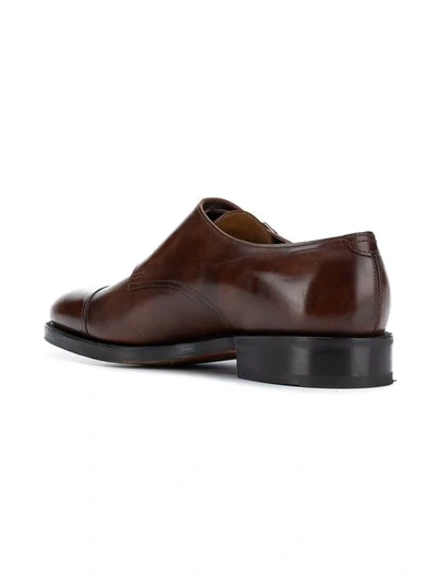 Shop John Lobb Willian Monk Shoes In Brown