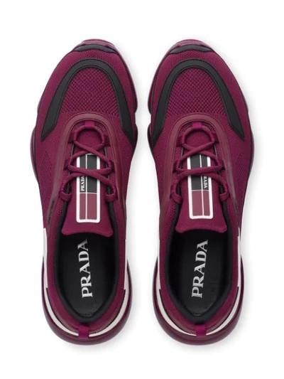 Shop Prada Cloudbust Sneakers - Purple