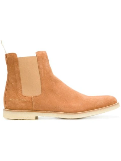 Shop Common Projects Chelsea Boots In Rust 3544