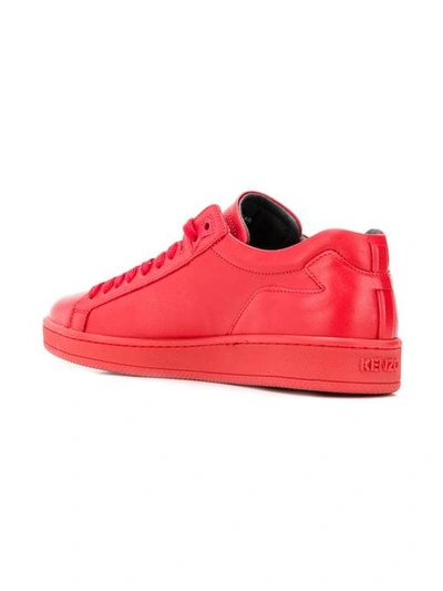 Shop Kenzo Tennix Sneakers In Red