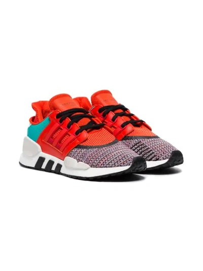 Adidas Originals Eqt Support 91/18 Leather Sneakers In Red | ModeSens