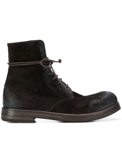 Shop Marsèll Laced Boots In Brown