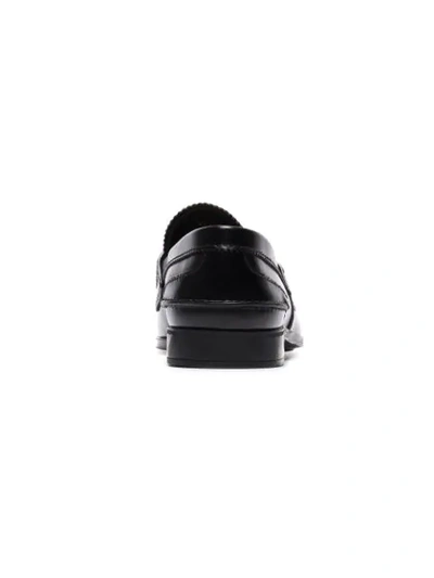 Shop Prada Classic Leather Loafers In F0002 Nero