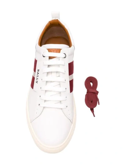 Shop Bally Helvio Sneakers In White