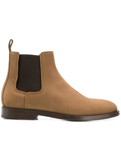 Shop Lanvin Classic Chelsea Boots In Brown