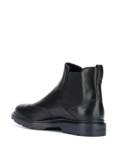 Shop Hogan Chelsea Boots In Black