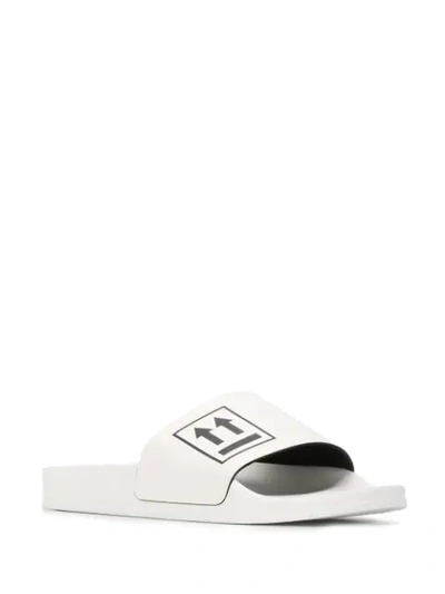 Shop Off-white Double Arrow Sliders In White