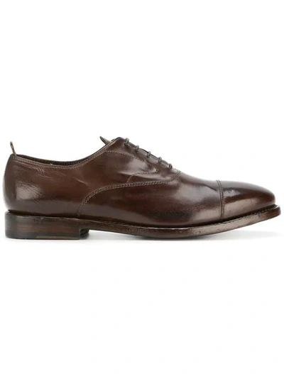 Shop Officine Creative Lace-up Oxford Shoes In Brown