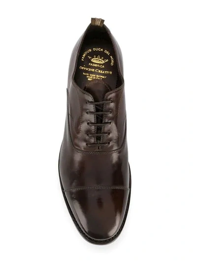 Shop Officine Creative Lace-up Oxford Shoes In Brown