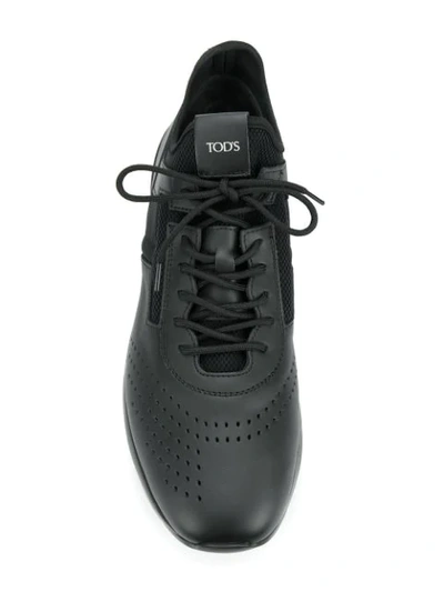 Shop Tod's Low-top Sneakers In Black
