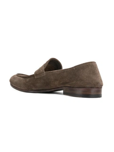 Shop Alberto Fasciani Casual Slip-on Loafers In Grey