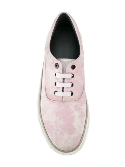 Shop Lanvin Tie Dye Sneakers In Pink