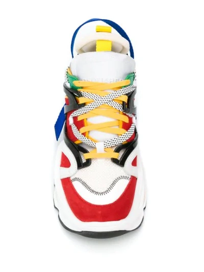 DSQUARED2 BACKYARD PUNK THE GIANT SNEAKERS - 白色