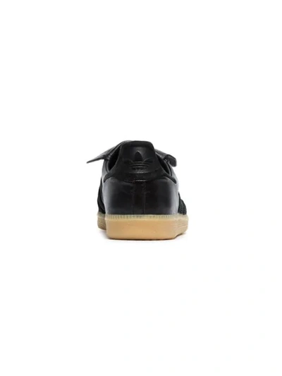 Shop Adidas Originals Black Samba Recon Lt Leather Sneakers