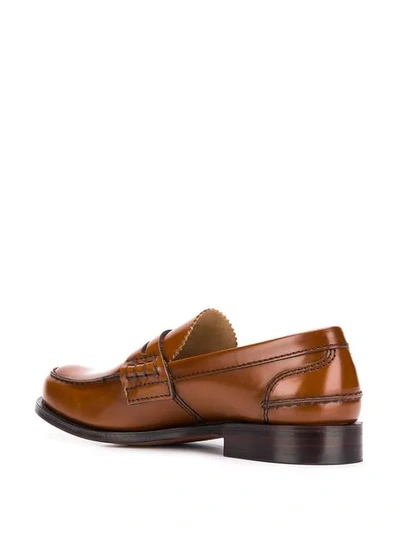 Shop Church's Classic Loafers In Brown