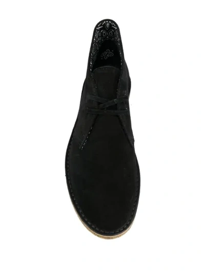Shop Saint Laurent Oran Lace-up Boots In Black