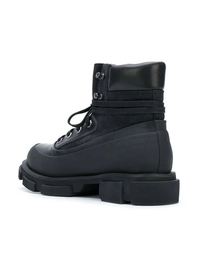 Shop Both Lug Sole Ankle Boots In Black