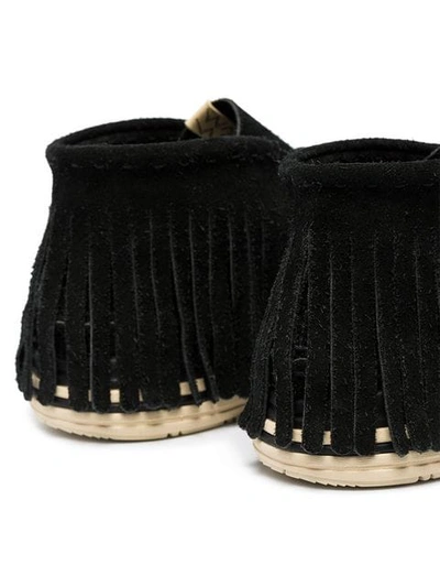 Shop Visvim Voyageur Suede Moccasin Boots In Black
