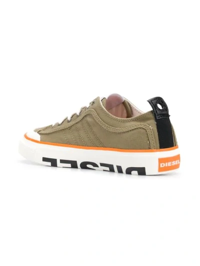 Shop Diesel Low-top Sneakers In Green